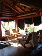 Screened Porch - Log Cabin - Country homes for sale and luxury real estate including horse farms and property in the Caledon and King City areas near Toronto